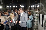 The President of the Republic of Serbia, Aleksandar Vucic, visited the warehouse of the Republic Directorate for Commodity Reserves - General Cargo Warehouse, Belgrade.Predsednik Republike Srbije Aleksandar Vucic obisao je skladista Republicke dire