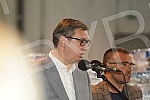 The President of the Republic of Serbia, Aleksandar Vucic, visited the warehouse of the Republic Directorate for Commodity Reserves - General Cargo Warehouse, Belgrade.Predsednik Republike Srbije Aleksandar Vucic obisao je skladista Republicke dire