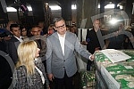 The President of the Republic of Serbia, Aleksandar Vucic, visited the warehouse of the Republic Directorate for Commodity Reserves - General Cargo Warehouse, Belgrade.Predsednik Republike Srbije Aleksandar Vucic obisao je skladista Republicke dire
