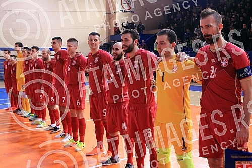 International futsal friendly match between Serbia and France held in Hall Sumice.Medjunarodna futsal prijateljska utakmica izmedju Srbije i Francuske odigrana u SC Sumice. 