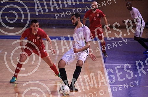 International futsal friendly match between Serbia and France held in Hall Sumice.Medjunarodna futsal prijateljska utakmica izmedju Srbije i Francuske odigrana u SC Sumice. 