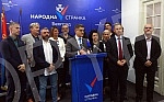 The press conference of the parliamentary group of the People's Party on the negotiation platform for Kosovo and Metohija, at which the president of the People's Party Vuk Jeremic and the head of the parliamentary group Miroslav Aleksic spoke, was he