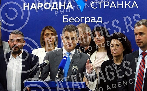 The press conference of the parliamentary group of the People's Party on the negotiation platform for Kosovo and Metohija, at which the president of the People's Party Vuk Jeremic and the head of the parliamentary group Miroslav Aleksic spoke, was he