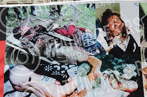 The Wailing Wall in front of the National Assembly of the Republic of Serbia.Zid placa ispred Narodne skupstine Republike Srbije. 