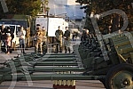 Honorary units of the Serbian Army Guard from the Sava Terrace of the Belgrade Fortress fired honorary artillery fire in honor of the Day of Reconciliation in the First World War - a national holiday in the Republic of Serbia. Pocasne jedinice Gard