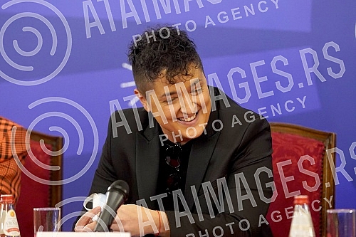 At the press conference in the Old Palace, the Deputy Mayor of Belgrade, Goran Vesic, presented the performers who will perform at the spectacular New Year's Eve 2022, organized by the City of Belgrade.Na konferenciji za medije u Starom dvoru zamen