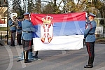 Honorary units of the Serbian Army Guard from the Sava Terrace of the Belgrade Fortress fired honorary artillery fire in honor of the Day of Reconciliation in the First World War - a national holiday in the Republic of Serbia. Pocasne jedinice Gard