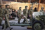 Honorary units of the Serbian Army Guard from the Sava Terrace of the Belgrade Fortress fired honorary artillery fire in honor of the Day of Reconciliation in the First World War - a national holiday in the Republic of Serbia. Pocasne jedinice Gard