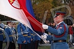 Honorary units of the Serbian Army Guard from the Sava Terrace of the Belgrade Fortress fired honorary artillery fire in honor of the Day of Reconciliation in the First World War - a national holiday in the Republic of Serbia. Pocasne jedinice Gard