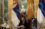 The President of the Assembly of Serbia, Ivica Dacic, has entered himself in the book of condolences on the death of the Deputy President  of the National Assembly, Muamer Zukorlic.Predsednik Skupstine Srbije Ivica Dacic upisao se u knjigu zalosti 