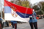 Honorary units of the Serbian Army Guard from the Sava Terrace of the Belgrade Fortress fired honorary artillery fire in honor of the Day of Reconciliation in the First World War - a national holiday in the Republic of Serbia. Pocasne jedinice Gard