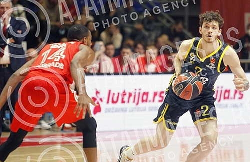 The remaining match of the 19th round of the Turkish Airlines Euroleague between KK Crvena zvezda mts and KK Fenerbahce Beko Istanbul was played in the Aleksandar Nikolic Hall.Zaostali mec 19. kola Turkish Airlines Evrolige izmedju KK Crvena zvezda