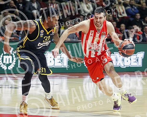 The remaining match of the 19th round of the Turkish Airlines Euroleague between KK Crvena zvezda mts and KK Fenerbahce Beko Istanbul was played in the Aleksandar Nikolic Hall.Zaostali mec 19. kola Turkish Airlines Evrolige izmedju KK Crvena zvezda