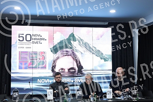 A press conference was held in the press hall of the Kombank Hall on the occasion of the edition of the Fest 50 postage stamps published by the Post of Serbia.U press sali Kombank dvorane odrzana je konferencija za medije povodom edicije postanskih