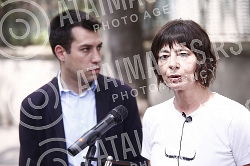 The press conference of the movement Ne davimo Beograd regarding the allegations about the 