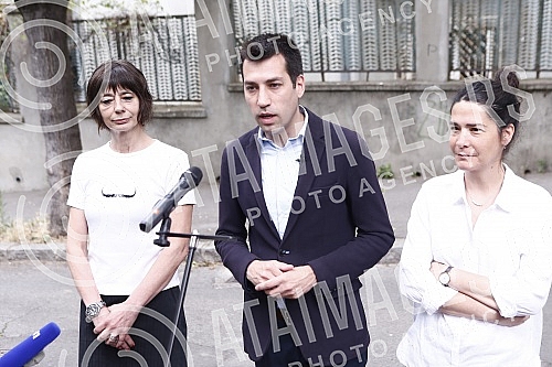 The press conference of the movement Ne davimo Beograd regarding the allegations about the 