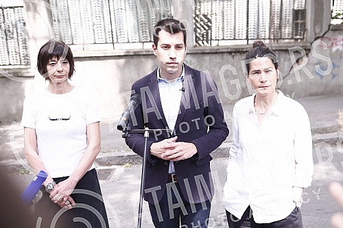 The press conference of the movement Ne davimo Beograd regarding the allegations about the 