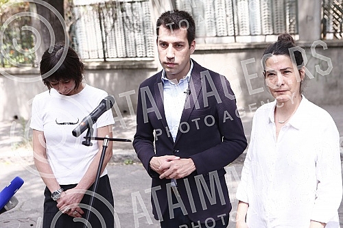 The press conference of the movement Ne davimo Beograd regarding the allegations about the 