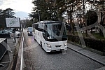 Buses with members of the Fejenodra football club team arrived in Humska street.Autobusi sa clanovima ekipe fudbalskog kluba Fejenodra stigli su u Humsku.