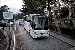 Buses with members of the Fejenodra football club team arrived in Humska street.Autobusi sa clanovima ekipe fudbalskog kluba Fejenodra stigli su u Humsku.
