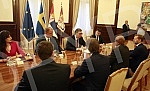 President of the Republic of Serbia Aleksandar Vucic met with the delegation of the Swedish company Erikson, led by Vice President and Marketing Director for Europe and Latin America Arun Bansal. Predsednik Republike Srbije Aleksandar Vucic csastao 