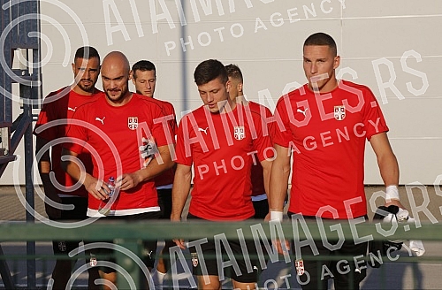 Press conference and prectice of national A team of Serbia.Pres konferencija i trening nacionalnog tima Srbije odrzan u Staroj Pazovi.