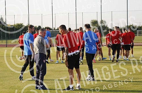 Press conference and prectice of national A team of Serbia.Pres konferencija i trening nacionalnog tima Srbije odrzan u Staroj Pazovi.