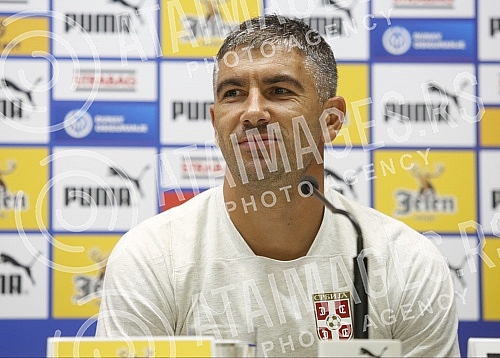 Press conference and prectice of national A team of Serbia.Pres konferencija i trening nacionalnog tima Srbije odrzan u Staroj Pazovi.