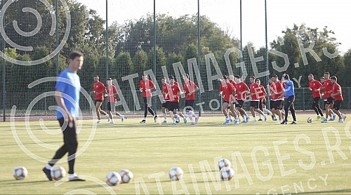 Press conference and prectice of national A team of Serbia.Pres konferencija i trening nacionalnog tima Srbije odrzan u Staroj Pazovi.