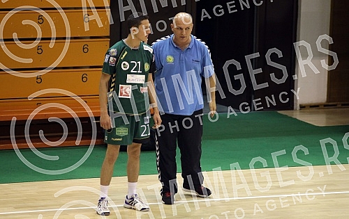 Utakmica 6-og kola plejauta rukometne Super Lige Srbije izmedju RK Kolubara Lazarevac i RK Crvena Zvezda Beograd odigrana u `SRC Kolubara`. 