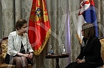 Minister of culture and information Maja Gojkovic met with Montenegrin minister of education, science, culture and sports Vesna Bratic and on that occasion it was agreed to sign an agreement on cooperation in the field of culture in the coming period