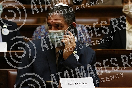 The President of the National Assembly, Ivica Dacic, addressed the celebration of the Jewish holiday of Hanukkah, organized by the Parliamentary Group of Friendship with Israel, whose president is Vladimir Marinkovic, and in cooperation with the Amba