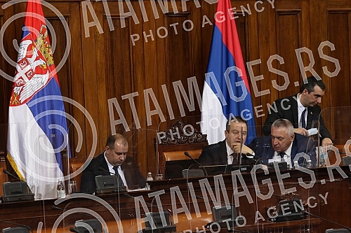 A session of the Eighth Special Session of the National Assembly in the Twelfth Convocation was held to discuss proposals for an act to change the Constitution, the Constitutional Law for the Implementation of the Act on Amendments to the Constitutio