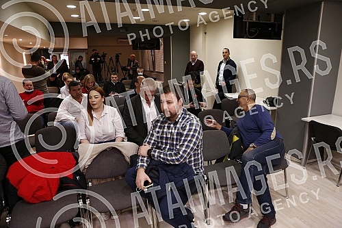 Presentation of a new economic agreement and economic plan for Serbia Coalition Boris Tadic - Let's have people made up of the Social Democratic Party, New Party, 1 in 5 million, Tolerance Movement, United Green Movement of Serbia, Montenegrin Party 