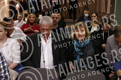 Presentation of a new economic agreement and economic plan for Serbia Coalition Boris Tadic - Let's have people made up of the Social Democratic Party, New Party, 1 in 5 million, Tolerance Movement, United Green Movement of Serbia, Montenegrin Party 