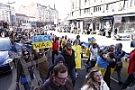 A rally in support of Ukraine and against the dictatorship in Russia and Belarus was held on the Republic Square, organized by an informal group of the Russian, Ukrainian and Belarusian diasporas.Na Trgu Republike odrzan je skup podrske Ukrajini i 