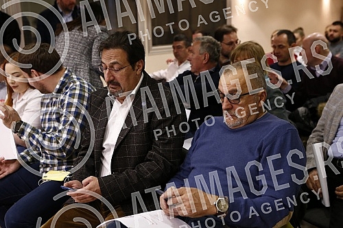 Presentation of a new economic agreement and economic plan for Serbia Coalition Boris Tadic - Let's have people made up of the Social Democratic Party, New Party, 1 in 5 million, Tolerance Movement, United Green Movement of Serbia, Montenegrin Party 