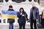 A rally in support of Ukraine and against the dictatorship in Russia and Belarus was held on the Republic Square, organized by an informal group of the Russian, Ukrainian and Belarusian diasporas.Na Trgu Republike odrzan je skup podrske Ukrajini i 