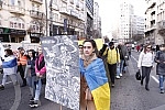 A rally in support of Ukraine and against the dictatorship in Russia and Belarus was held on the Republic Square, organized by an informal group of the Russian, Ukrainian and Belarusian diasporas.Na Trgu Republike odrzan je skup podrske Ukrajini i 