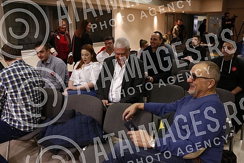 Presentation of a new economic agreement and economic plan for Serbia Coalition Boris Tadic - Let's have people made up of the Social Democratic Party, New Party, 1 in 5 million, Tolerance Movement, United Green Movement of Serbia, Montenegrin Party 