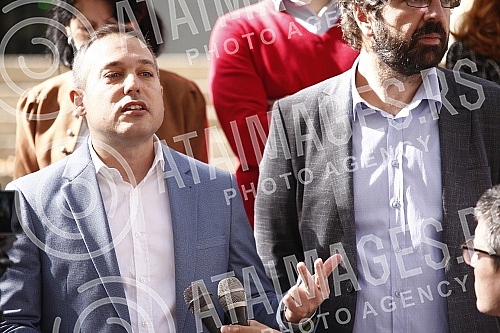 In the House of the National Assembly, a press conference of the Green Left Club - We are not drowning Belgrade was held on the problems of the local village of Podgradina near Kosjerica with the construction of a quarry.U Domu Narodne skupstine od