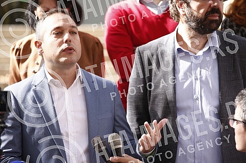 In the House of the National Assembly, a press conference of the Green Left Club - We are not drowning Belgrade was held on the problems of the local village of Podgradina near Kosjerica with the construction of a quarry.U Domu Narodne skupstine od