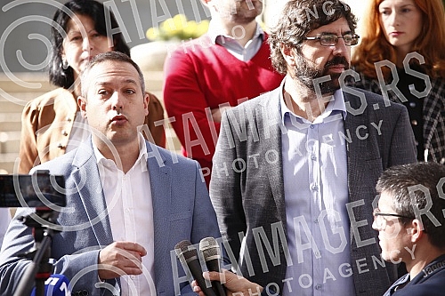 In the House of the National Assembly, a press conference of the Green Left Club - We are not drowning Belgrade was held on the problems of the local village of Podgradina near Kosjerica with the construction of a quarry.U Domu Narodne skupstine od