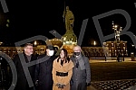 Belgrade Deputy Mayor Goran Vesic and Russian sculptor Alexander Rukavishnikov visit a monument to Stefan Nemanja. Zamenik gradonacelnika Beograda Goran Vesic i ruski vajar Alexander Rukavishnikov obilaze spomenik Stefanu Nemanji. 