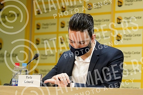 A press conference at which the opposition parties presented the 