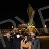 Belgrade Deputy Mayor Goran Vesic and Russian sculptor Alexander Rukavishnikov visit a monument to Stefan Nemanja. Zamenik gradonacelnika Beograda Goran Vesic i ruski vajar Alexander Rukavishnikov obilaze spomenik Stefanu Nemanji. 