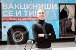 Rapper Mihajlo Veruovic - Voyage, as part of the action that Skymusic is implementing in cooperation with the City of Belgrade, pointed out the importance of vaccination in front of the 
