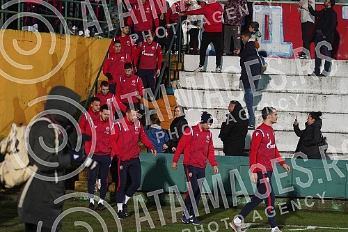 Delije, Red Star FC fans, organized a reception for the football players who achieved a historic success with a draw against Braga (1: 1) on Thursday night - a direct placement in the eighth finals of the Europa League, which is the biggest result of