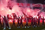 Delije, Red Star FC fans, organized a reception for the football players who achieved a historic success with a draw against Braga (1: 1) on Thursday night - a direct placement in the eighth finals of the Europa League, which is the biggest result of
