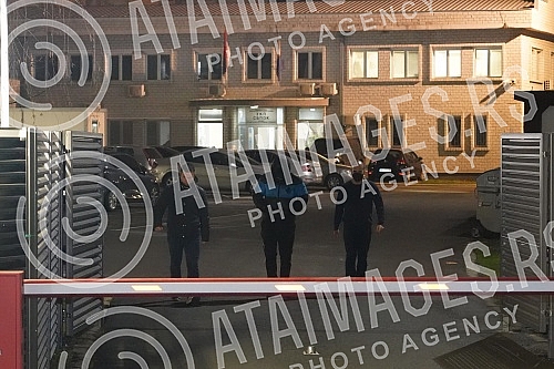 Bogdan Ilic, better known as Baka Prase, after a hearing in the premises of the Department for High-Tech Crime of the RS Ministry of the Interior, to give a statement on all known circumstances related to the death of YouTuber Kristina Djukic (21), b